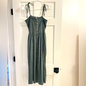 Aerie green maxi dress